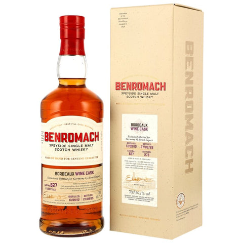 Benromach 2012/2025 - 12 y.o. - 1st Fill Bordeaux Wine Cask #627 - Kirsch