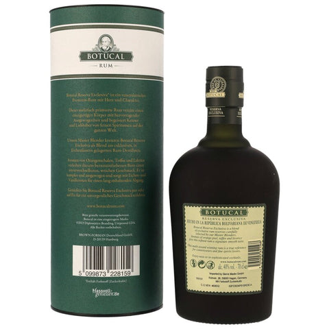 Botucal Reserva Exclusiva in tube - with glass