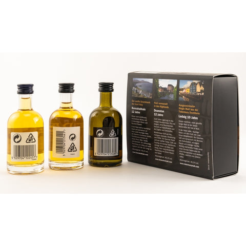 Bunnahabhain 12 y.o., Deanston 12 y.o. , Ledaig 10 y.o. 3x0,05