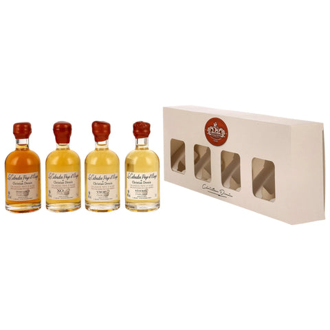 Christian Drouin Calvados Tasting Set 4x0,05l (Hors d'age, Reserve, VSOP,XO)