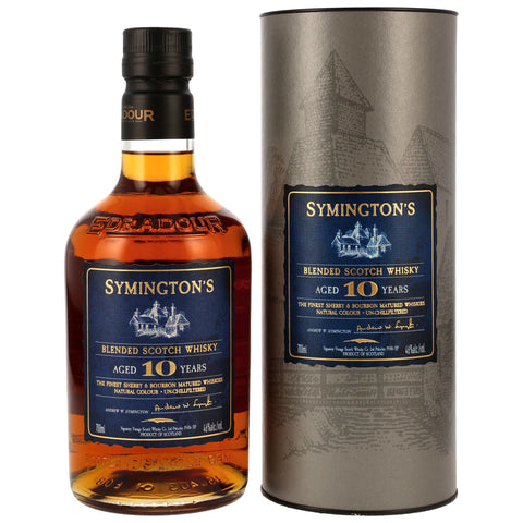 Symingtons Blended Scotch Whisky - 10 y.o. - Sherry & Bourbon Casks - Signatory - in Tube