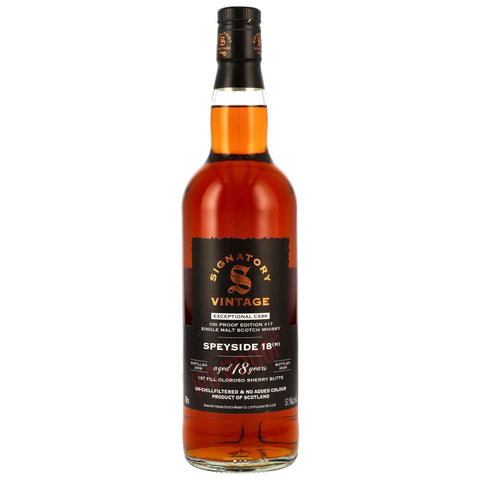 Speyside (M) 2008/2026 - 18 y.o. - Sig 100 PROOF Exceptional Edition #17