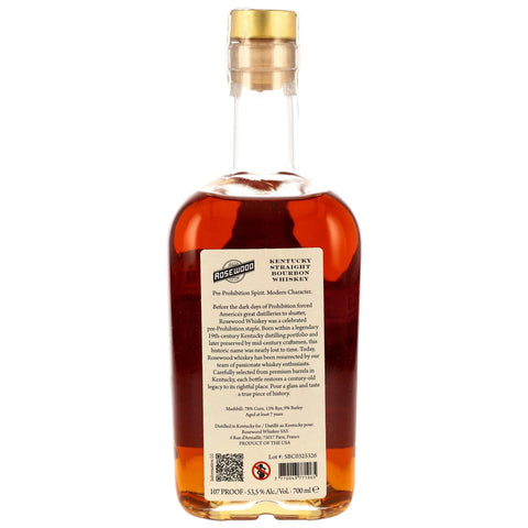 Rosewood Kentucky Straight Bourbon Whiskey 107 Proof