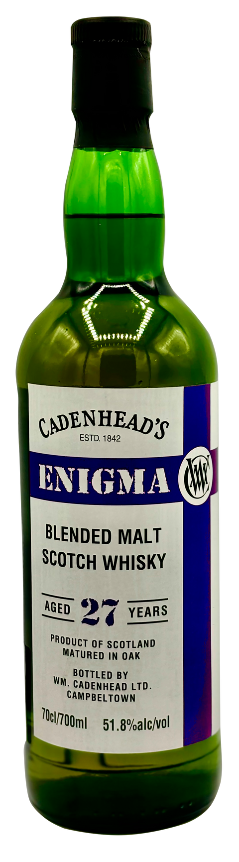 Cadenhead's Enigma 27 Jahre Blended Malt Scotch Whisky BM.2.A. - Auktion
