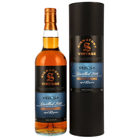 Caol Ila 2016/2026 - 10 y.o. - 1st and 2nd Fill Oloroso Sherry Butts Finish - Sig un-chill