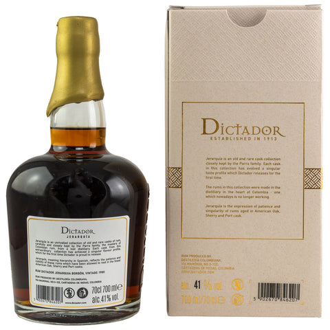 Dictador Jerarquia Bourbon Casks 1980/2020 - 40 ans