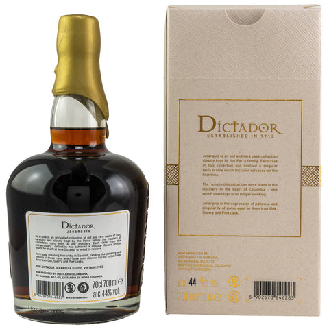 Dictador Jerarquia Pardo Sherry/Port Casks 1982/2020 - 38 yo