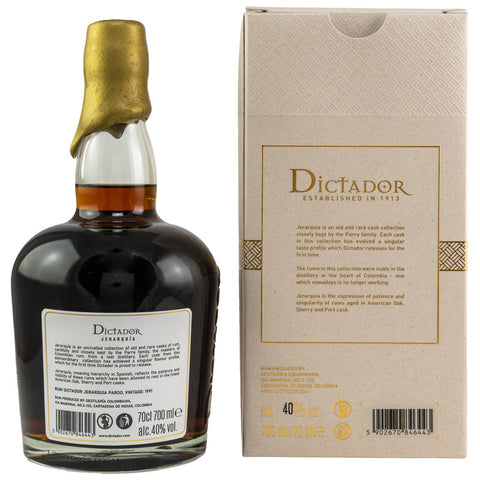 Dictador Jerarquia Pardo Sherry/Port Casks 1991/2020 - 29 ans