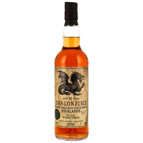 Dragonjuice 10 y.o. Highlands - Peated Single Malt Whisky - Batch #1 - Whisky Druid