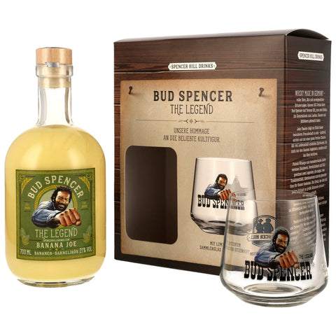 Bud Spencer The Legend - Banana Joe Likör + Glas