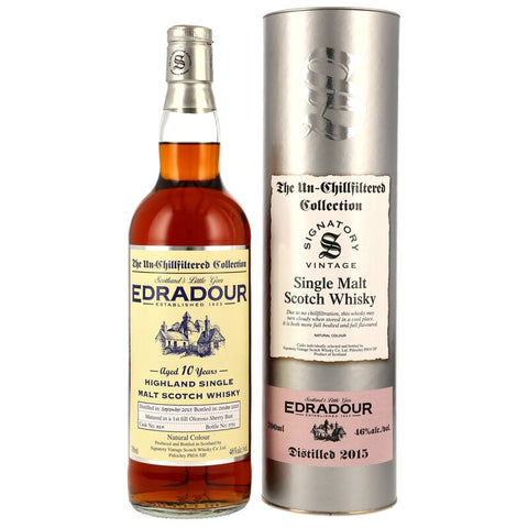 Edradour 2015/2025 - 10 y.o. - Sig un-chill - 1st Fill Oloroso Sherry Butt #314