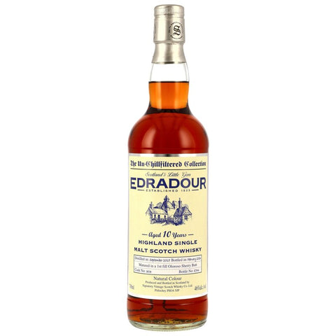 Edradour 2015/2026 - 10 y.o. - 1st Fill Oloroso Sherry Butt #303 - Sig un-chill (ohne Tube)