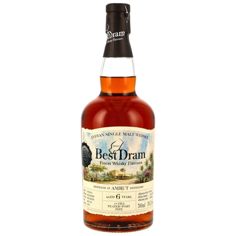 Amrut 2020/2026 - 6 y.o. - 1st Fill Peated Port Pipe #8795 (Best Dram)