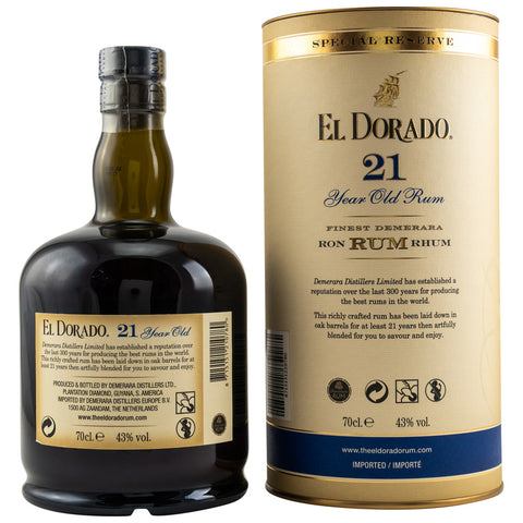 El Dorado 21 ans en tube