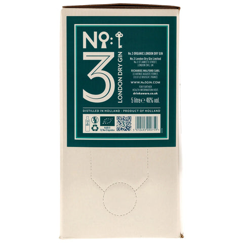 No.3 London Dry Gin - Organic - Bag in Box (BIB) 5 Liter