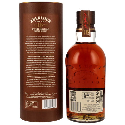 Aberlour 18 y.o. - Batch 007 - PX & Oloroso Sherry Casks Finish