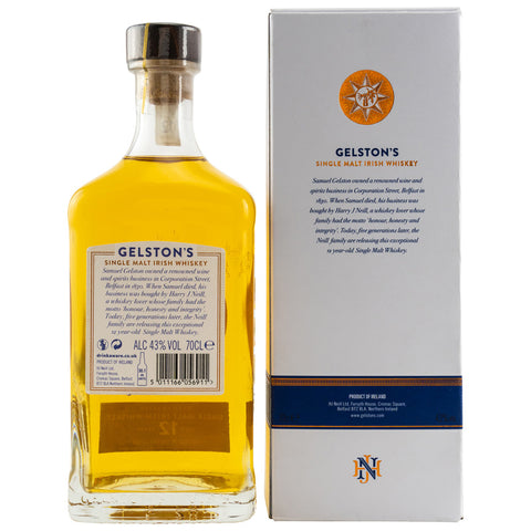 Gelstons 12 ans Single Malt Irish Whisky Sherry Finish