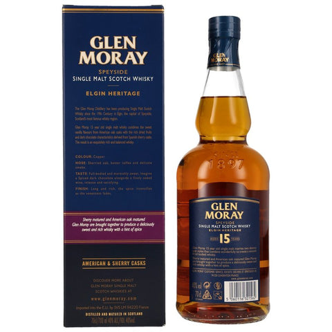 Glen Moray 15 yo American &amp; Sherry Cask