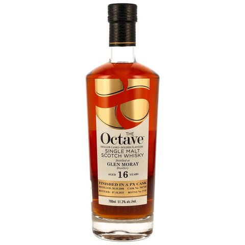 Glen Moray 2008/2025 - 16 y.o. - PX Sherry Cask Finish #7047245 - Octave (Duncan Taylor)