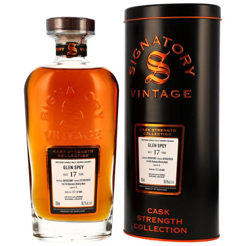 Glen Spey 2007/2025 - 17 y.o. - Sig CS - 1st Fill Oloroso Sherry Butt #5 - Auktion