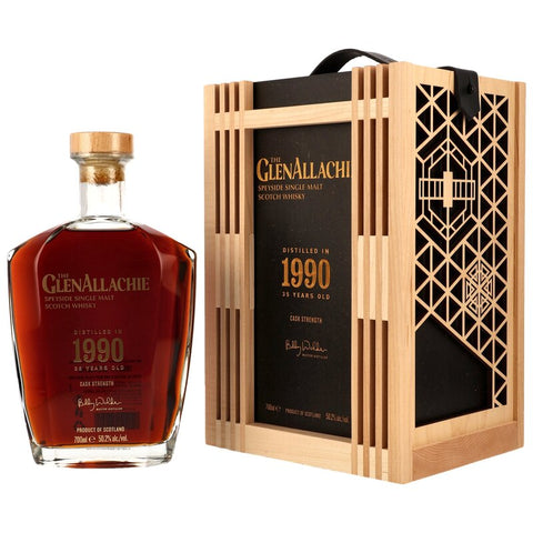 GlenAllachie 1990/2025 - 35 y.o. - Mizunara Virgin Oak, American Virgin Oak, Oloroso & PX Sherry Casks - Auktion