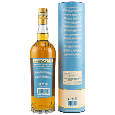 Glencadam Reserva Andalucia - Finition fût de Sherry Oloroso