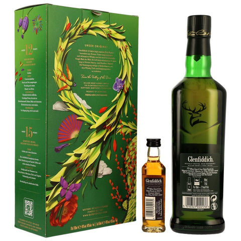 Glenfiddich 12 ans + Glenfiddich 15 ans Mini