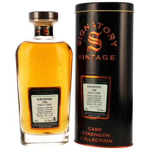 Glenrothes 1996/2018 Sig CS - Cask No. 15131+15132