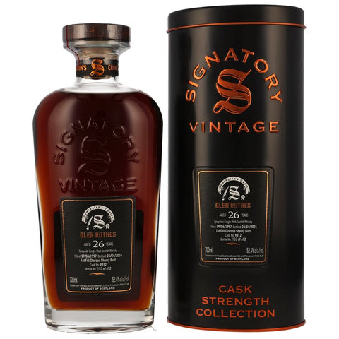 Glenrothes 1997/2024 - 26 y.o. - 1st Fill Oloroso Sherry Butt #9812 Symingtons Choice
