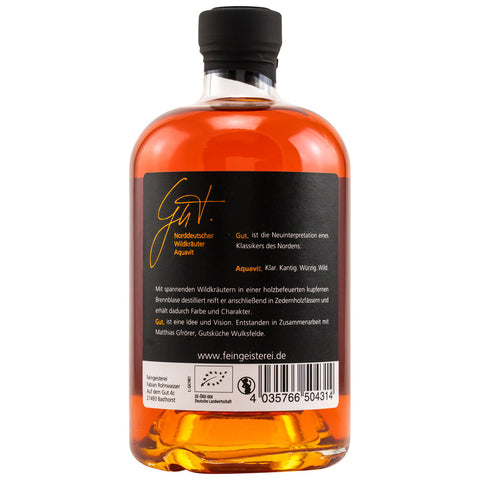 Bien. - Herbes sauvages d'Allemagne du Nord Aquavit BIO - spiritueux fins