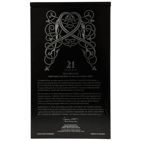 Highland Park 21 yo - 2022 Release
