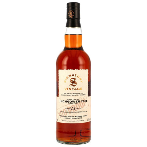 Inchgower 2011/2025 - 13 y.o. - Signatory 100 PROOF Edition #53