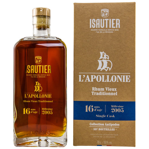 Isautier Rhum 2005/2022 - 16 yo L'Apollonie Rhum Vieux Antipodes