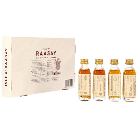 Coffret dégustation 4 x 0,05 l de la série Maturation des chênes de l'île de Raasay