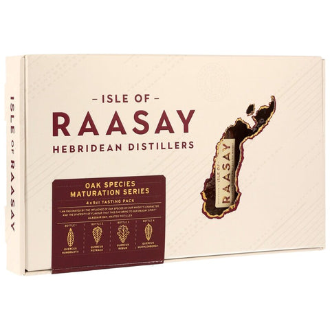 Coffret dégustation 4 x 0,05 l de la série Maturation des chênes de l'île de Raasay