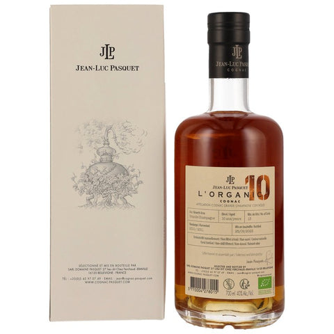 Jean-Luc Pasquet Cognac L'Organic 10
