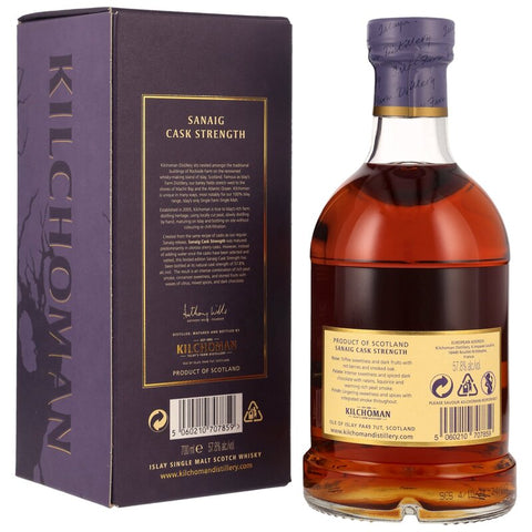 Kilchoman Sanaig Cask Strength · Sherry & Bourbon Casks