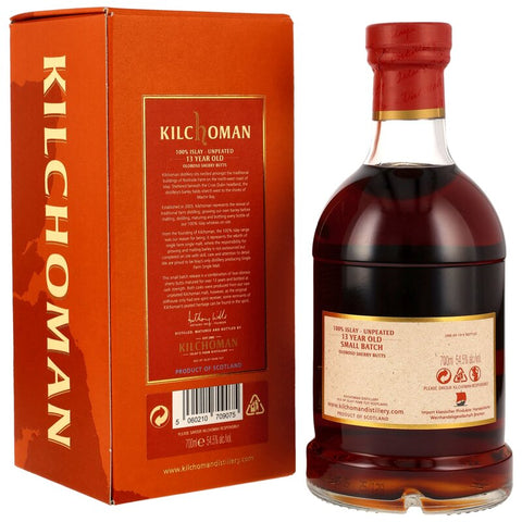 Kilchoman Unpeated 2012/2025 - 13 y.o. - Oloroso Sherry Butt #563+565/2012 