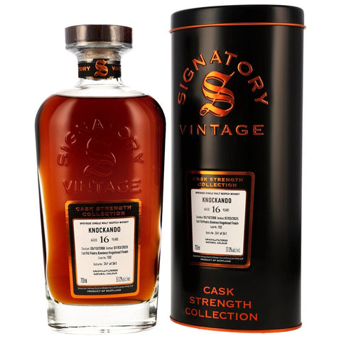 Knockando 2008/2025 - 16 yo - Sig CS - 1st Fill PX Hogshead Finish #102