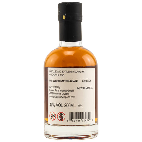 Koval Single Barrel Bourbon 200 ml (organic)