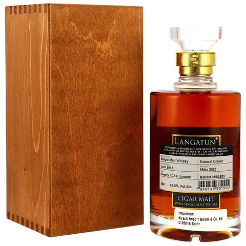 Langatun Cigar Malt 2018/2025 - 6 y.o. - Sherry/Chardonnay Batch 389/03/25  