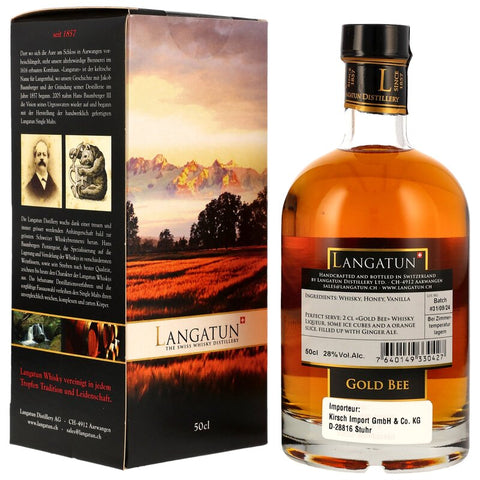 Langatun Gold Bee Whisky Liqueur Neue Ausstattung