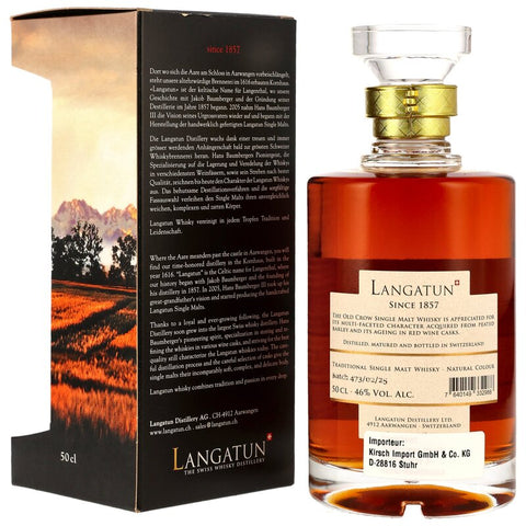 Langatun Old Crow Peated Whisky - Red Wine Casks Batch 437/02/25 in GP