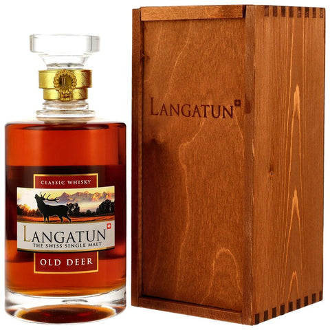 Langatun Old Deer Classic 46% - en coffret bois Lot 297/09/22