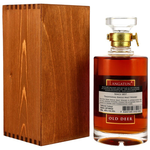 Langatun Old Deer Classic 46% - en coffret bois Lot 297/09/22