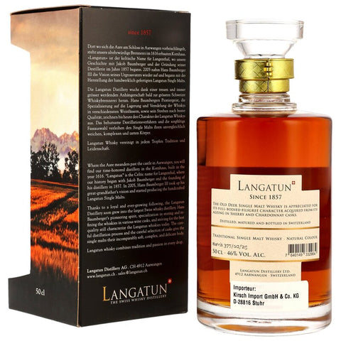 Langatun Old Deer Classic Whisky - Sherry & Chardonnay Casks Batch 377/02/25 - in GP 