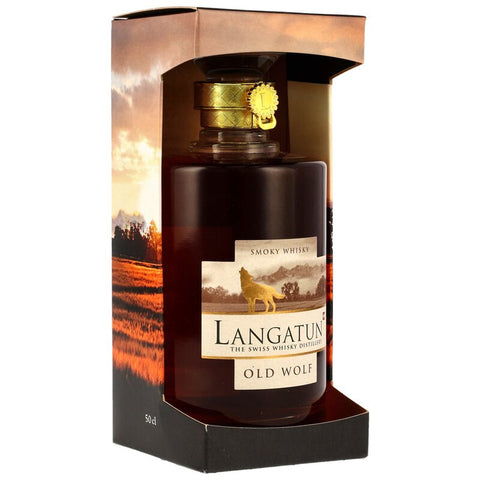 Langatun Old Wolf Smoky Whisky - Peat & Sherry Casks - Neue Ausstattung