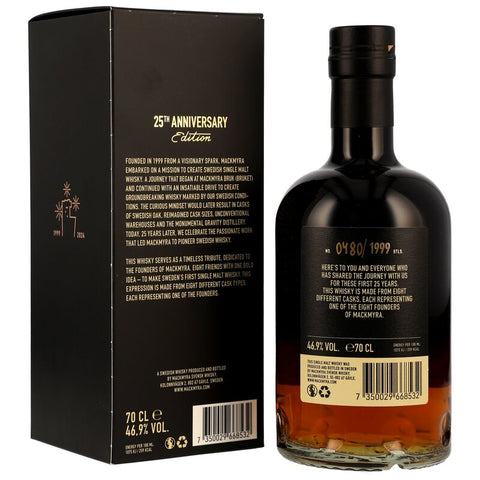 Mackmyra Pionjär Whiskey 25th Anniversary Edition