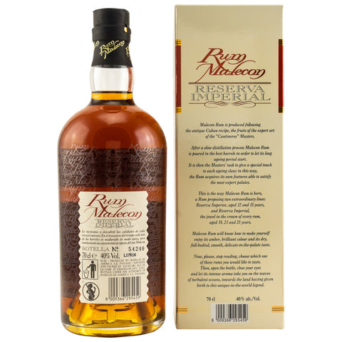 Rhum Impérial Malecon 21 ans Reserva