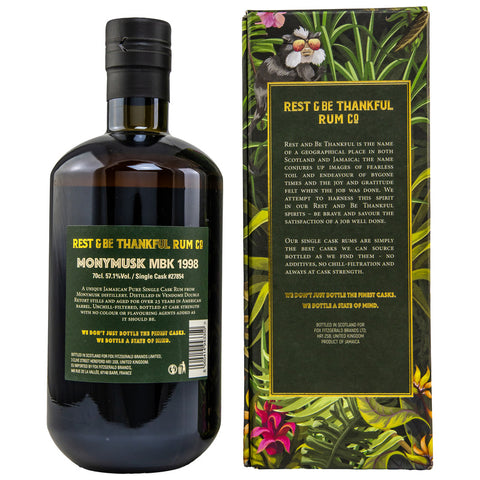 Monymusk 1998/2022 - 23 ans - MBK Single Cask #27854 - Rest &amp; Be Thankful